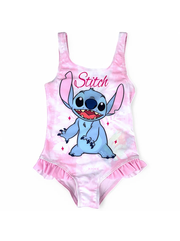 Badeanzug Disney Stitch mit Rüschen in Rosa
