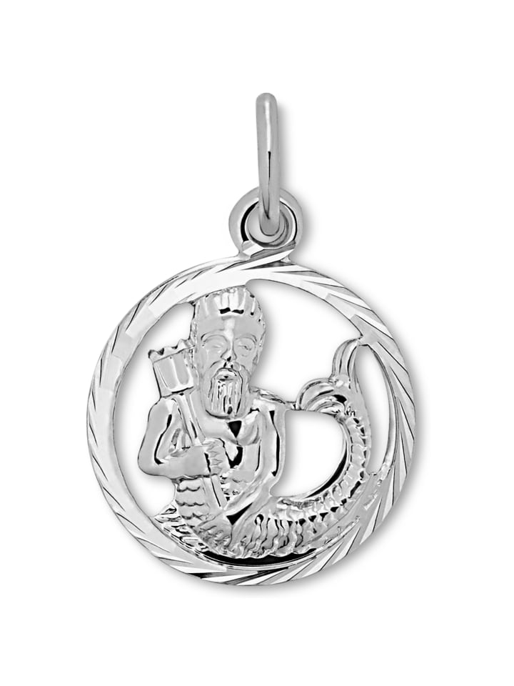 Wassermann Sternzeichen Anhänger aus 925 Silber in silber