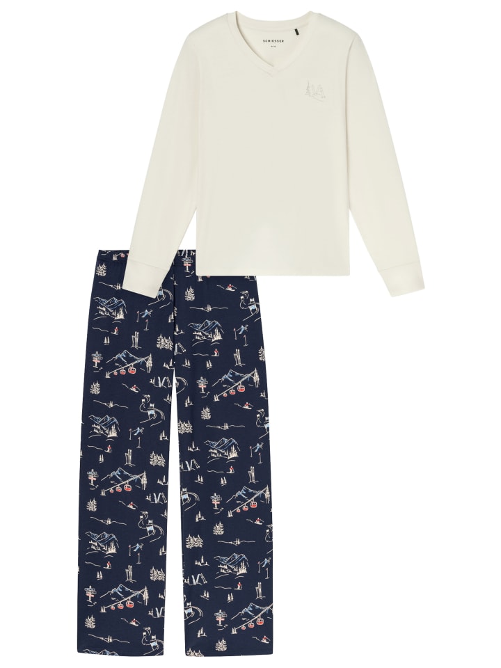 Schlafanzug Comfort Cotton in Seasalt