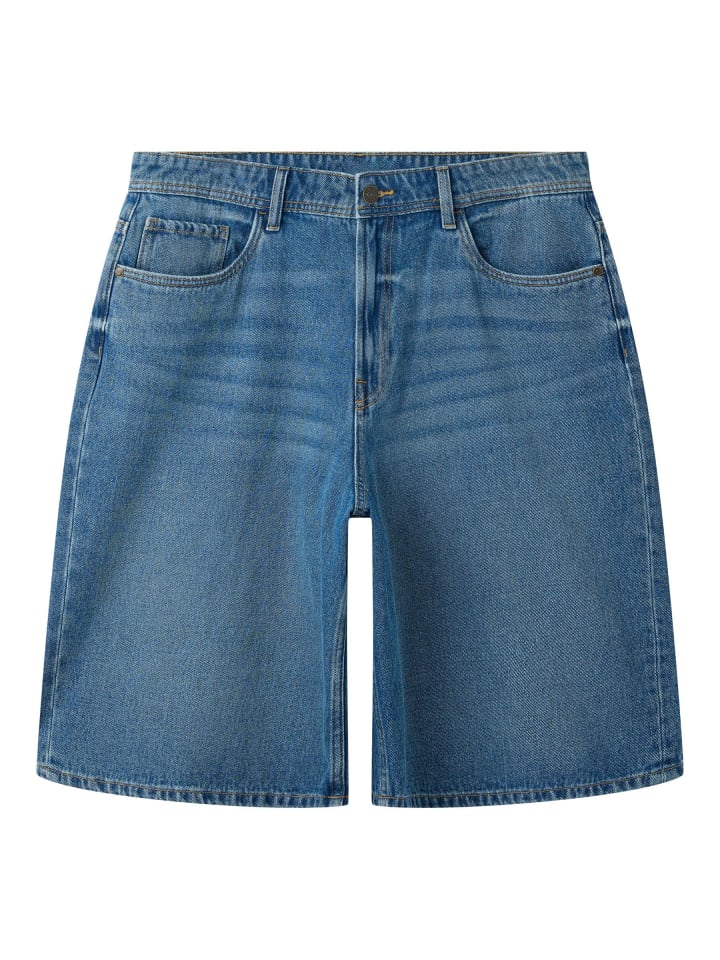 Jeansshorts in Medium Blue Denim