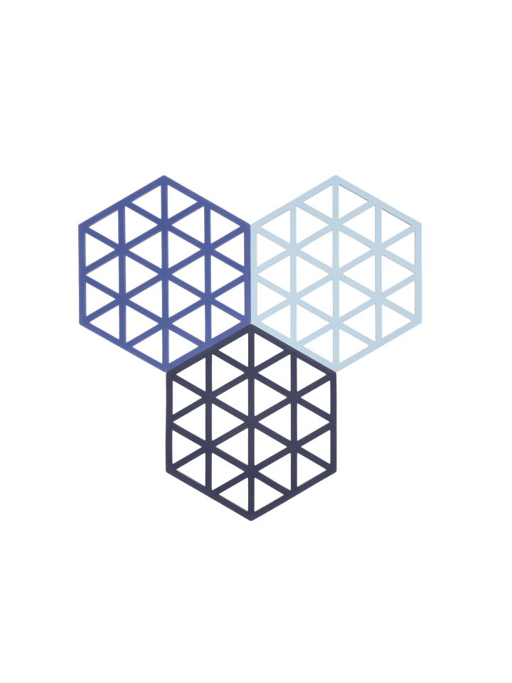 Untersetzer Triangles in Midnight/Indigo/Blue