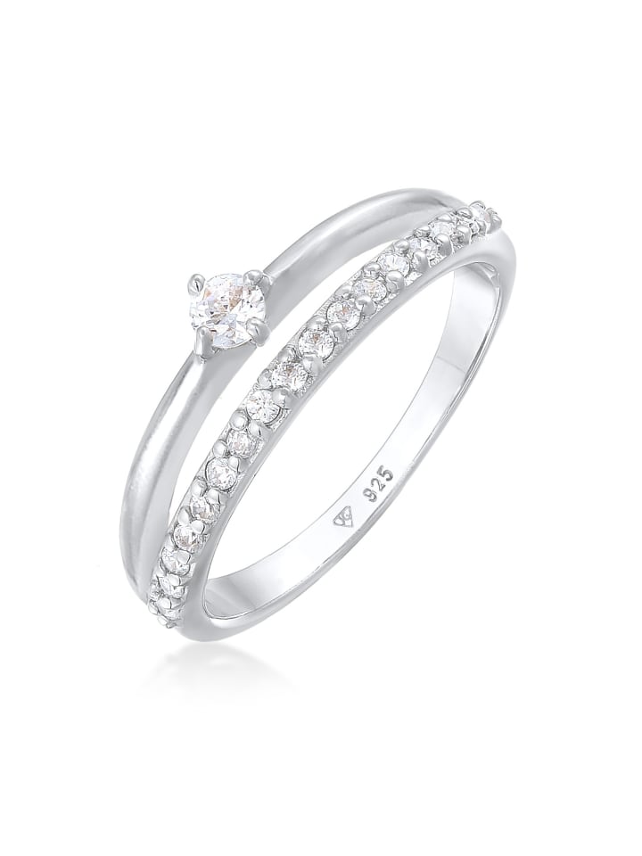 Ring 925 Sterling Silber Ring Set in Silber