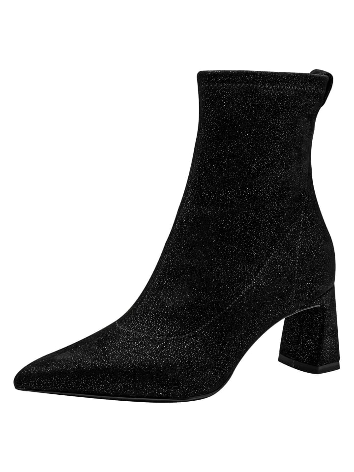 Stiefelette in BLACK STRUCT.