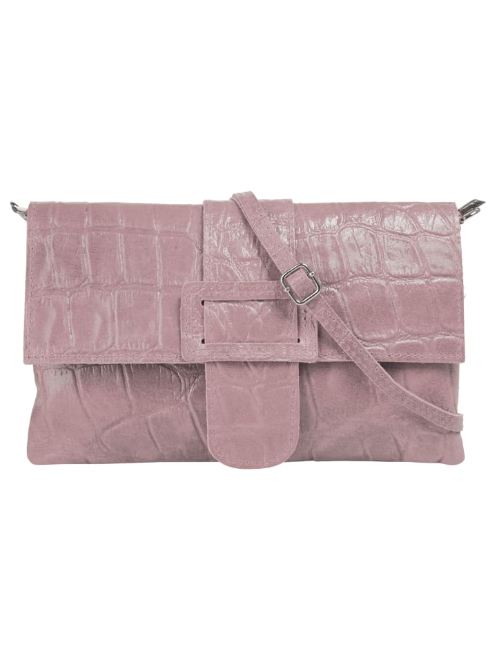 Abendtasche echt Leder in rosa