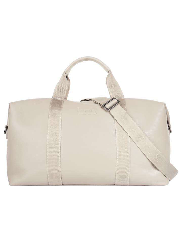 Reisetasche ELSA echt Leder in weiß