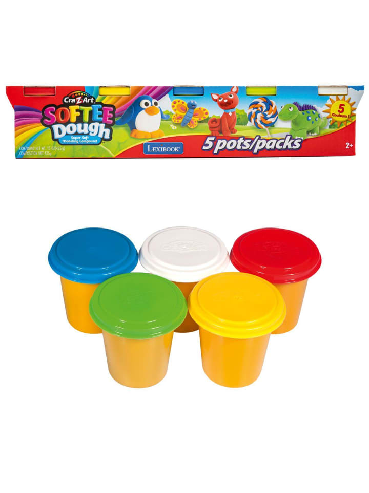 Cra-Z-Art® Softee Dough 5er-Pack Klassische Farben