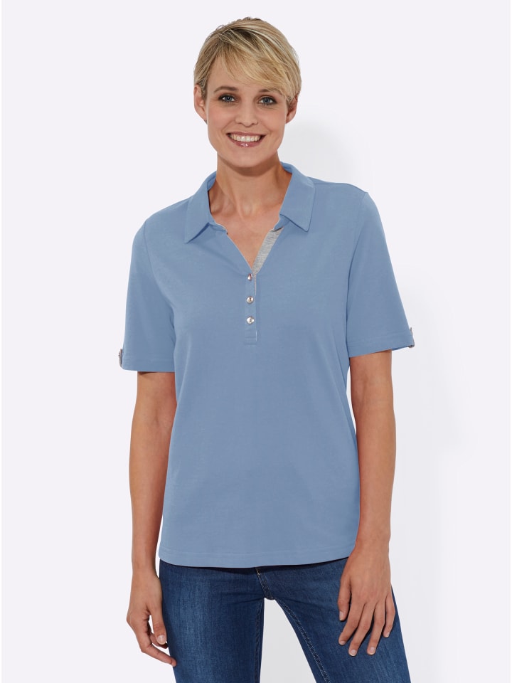 Poloshirt in bleu