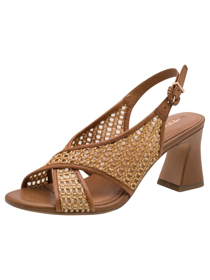 Sandalette in COGNAC COMB