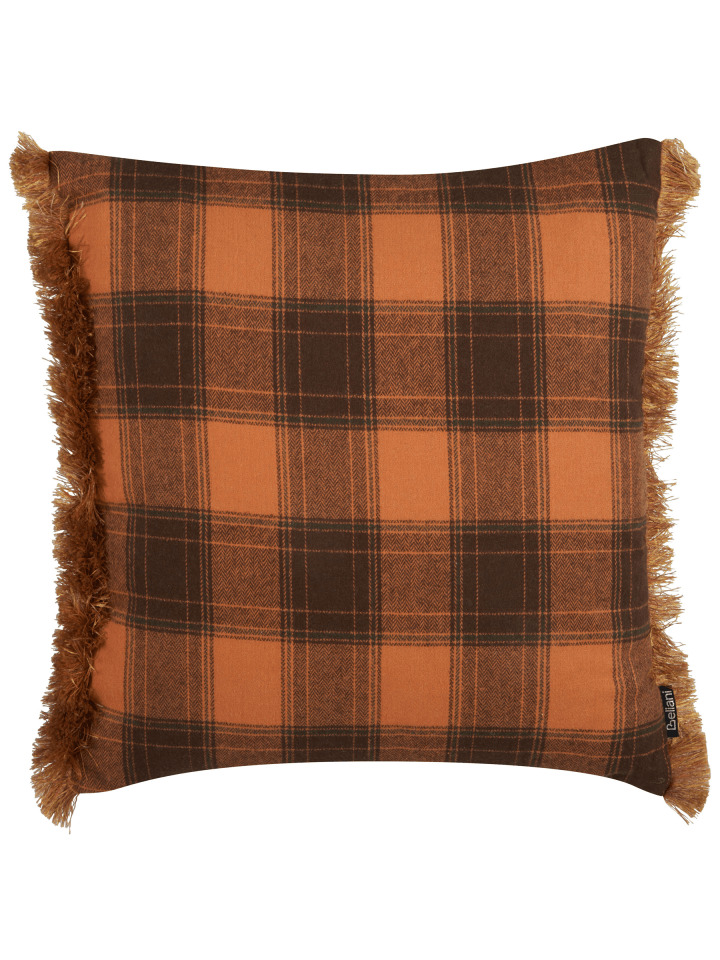 Dekokissen BARJA in Orange/Schwarz - (W) 45 x (H) 12 x (L) 45 cm