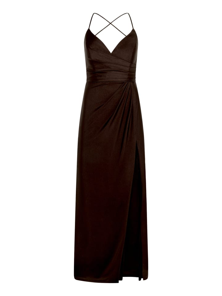 Abendkleid rückenfrei in Dark Maroon