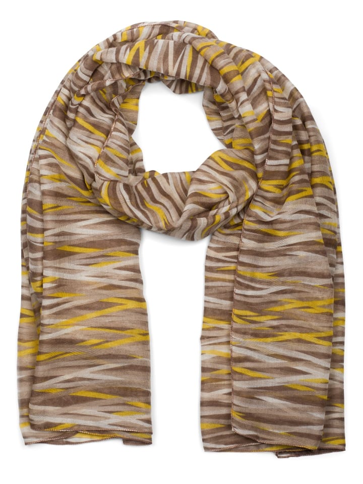 Schal in Braun-Beige