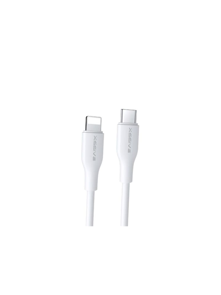 20W 1 Meter USB-C zu Phone Datenkabel 2.4A Schnell-Ladekabel in Weiß