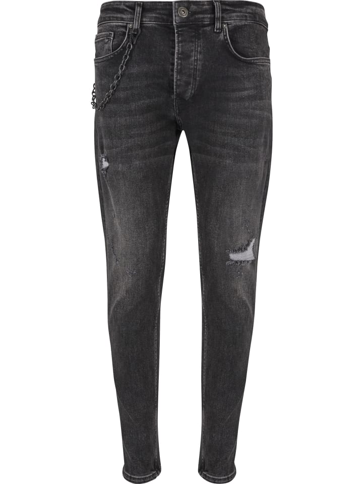 Tapered Jeans in black