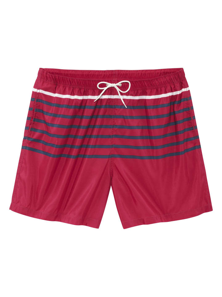 Badeshorts in rot-marine