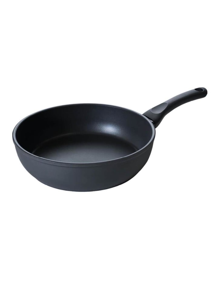 Bratpfanne Bratchef Maxi Hoch Induktion Edelstahl in Schwarz
