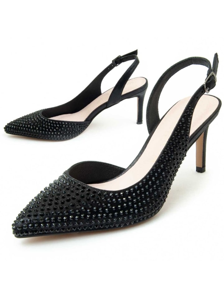 Pumps Heel Shoe Festshoe3 in Schwarz