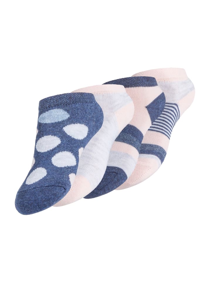 8 Paar Kinder Sneaker Socken DOTS & STRIPES in Bunt