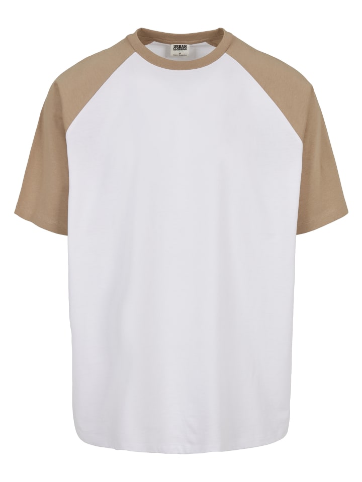 T-Shirt in white/unionbeige
