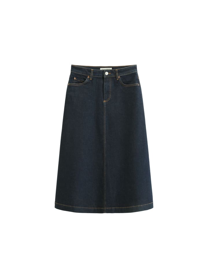 Jeansrock A-Shape in Dark Rinsed Wash
