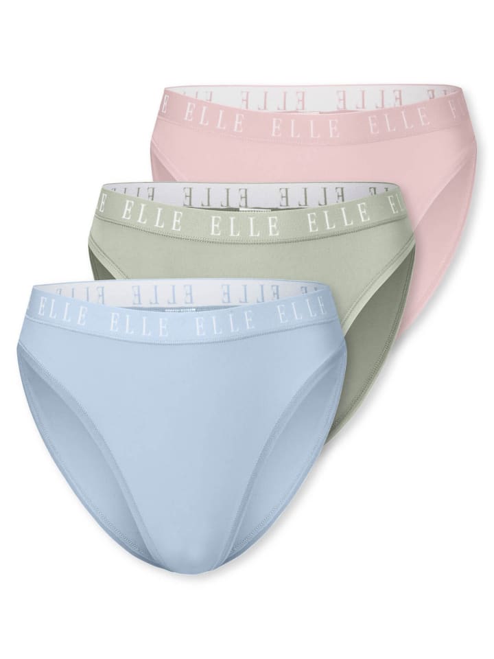 Slip Logo in Rose, light green, light blue