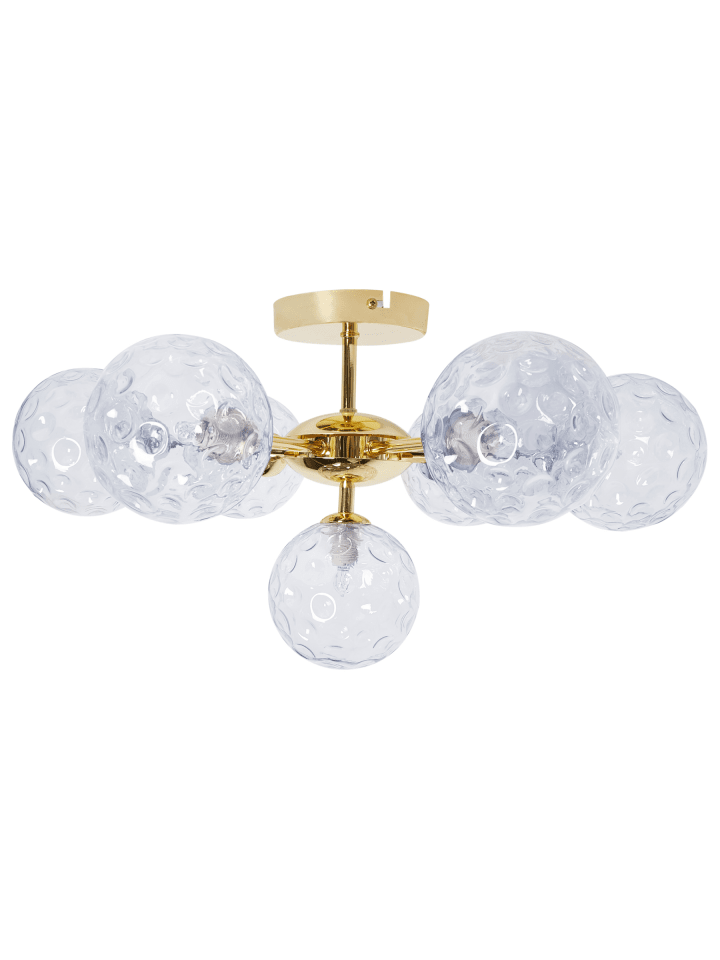 Deckenleuchten ANADYR in Blau/Gold - (W) 52 x (H) 28 x (L) 52 cm