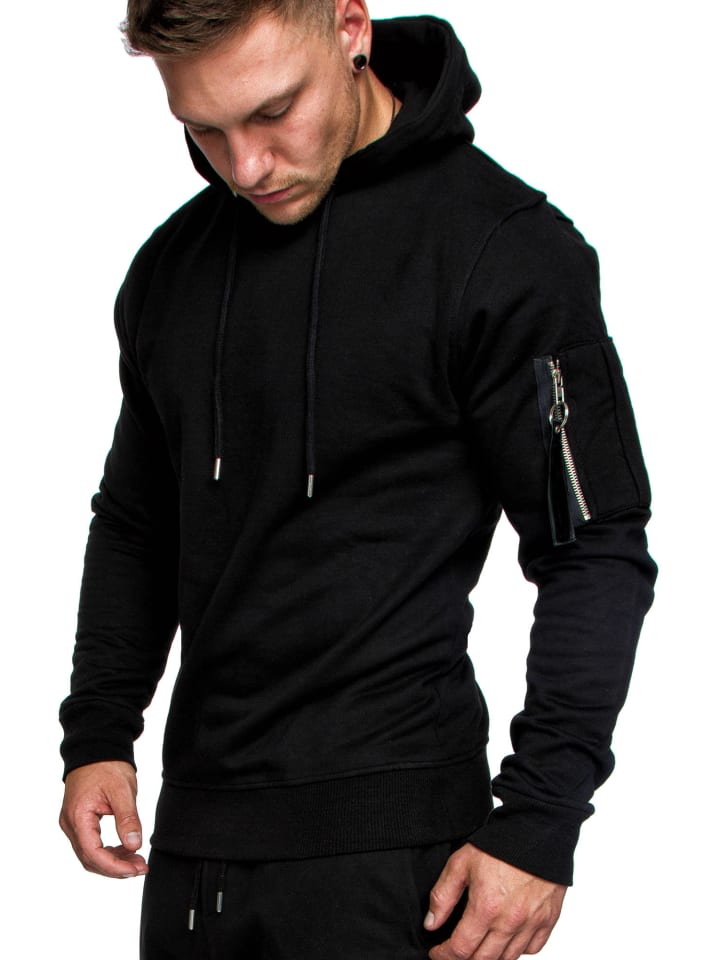 Kapuzenpullover AIDEN in Schwarz