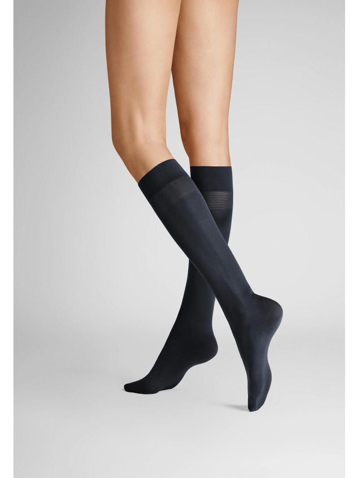Feinkniestrümpfe Simply 40 2-Pack weich in Marineblau
