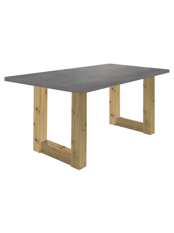 ESSTISCH ausziehbar Eila 1 140 x 90 x 75 Esszimmertisch Asteiche/Graphit
