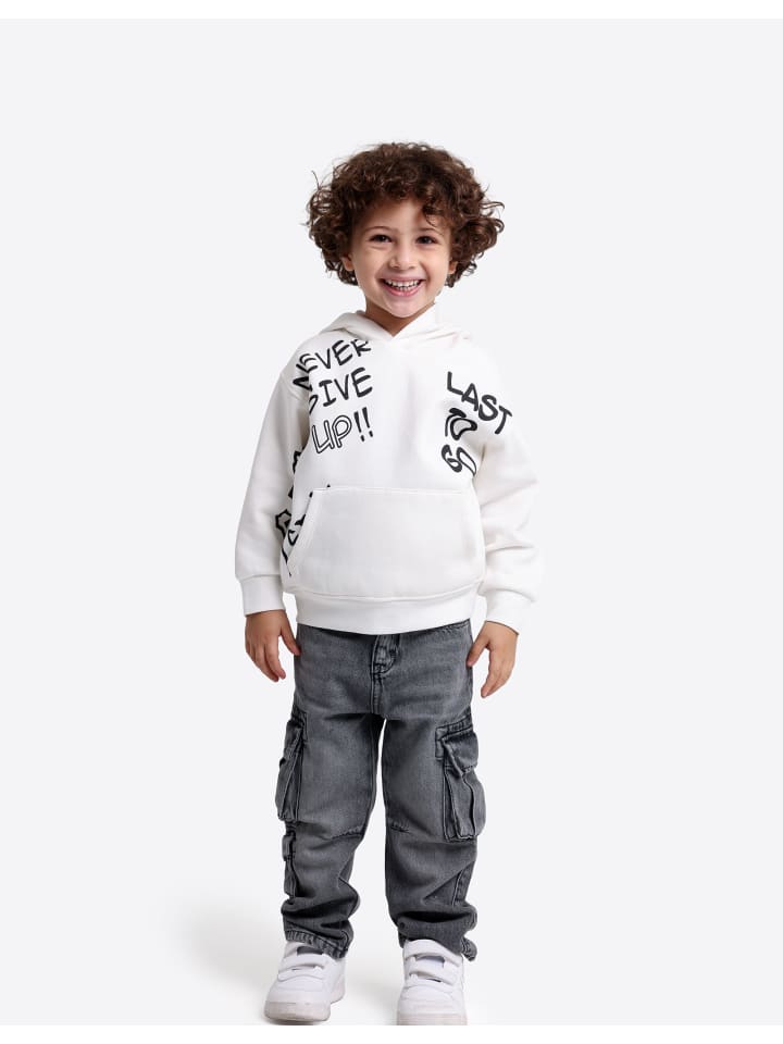 Sweatshirt in Offwhite