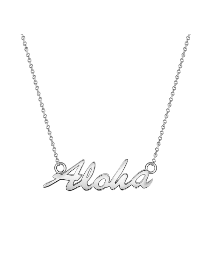 Halskette Aloha aus Sterling Silber in silber
