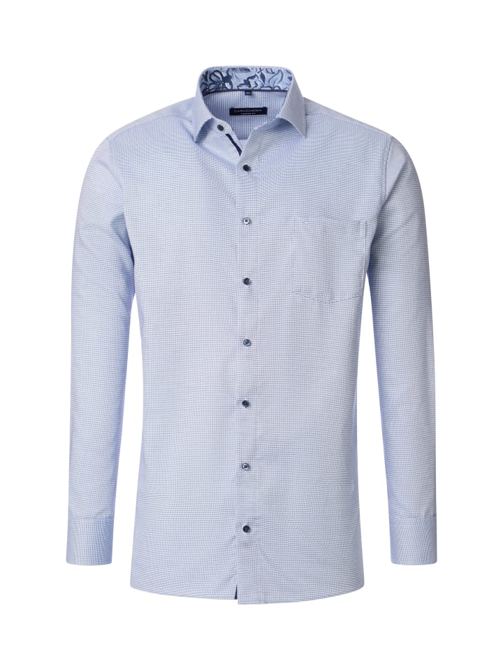 Comfort Fit Businesshemd in Blau