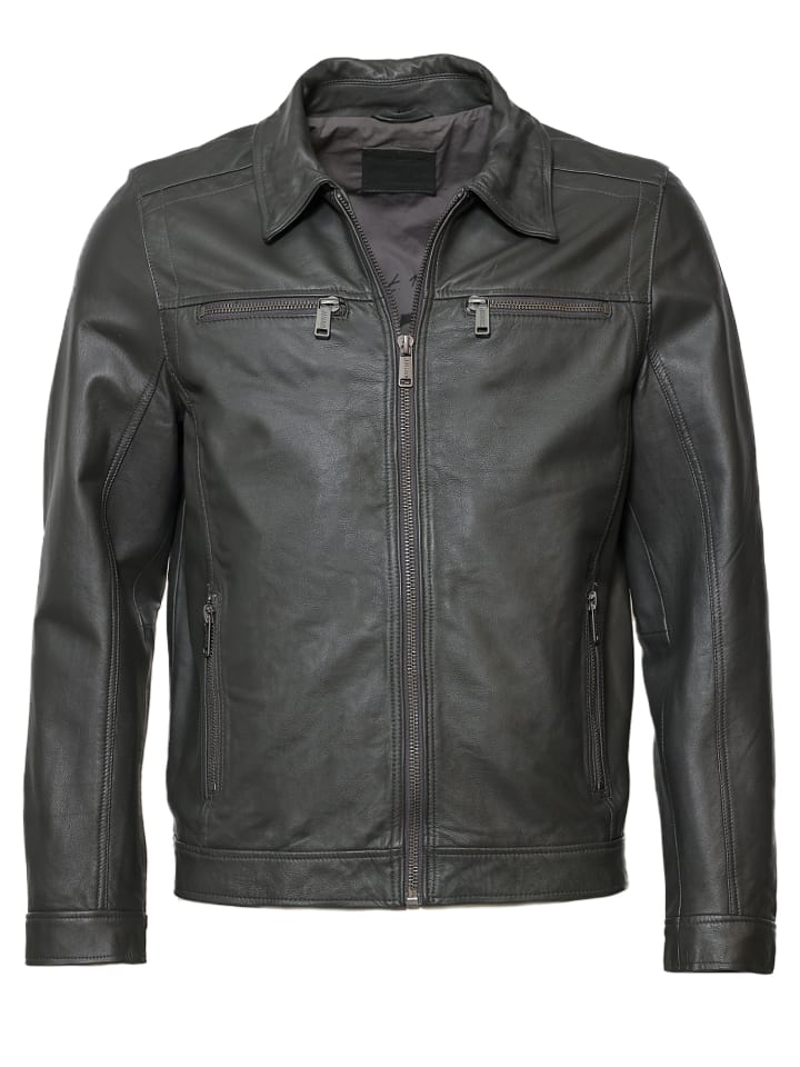 Lederjacke 31021630 in anthrazit