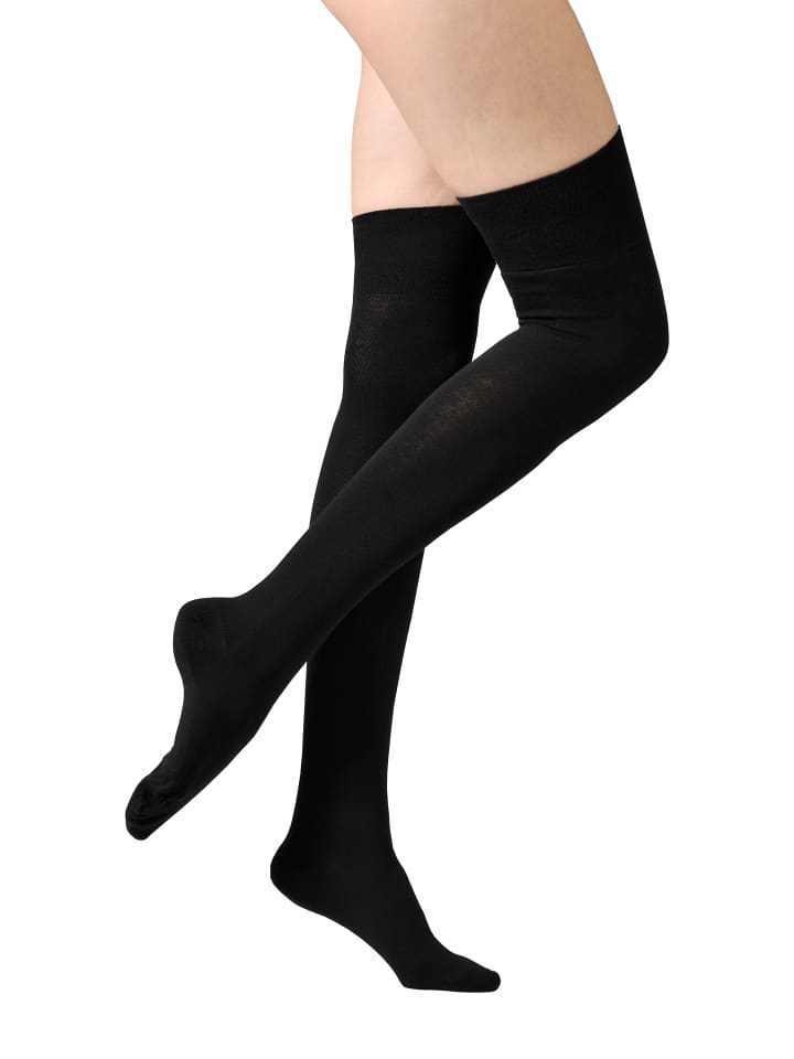 Overknee Strümpfe in schwarz