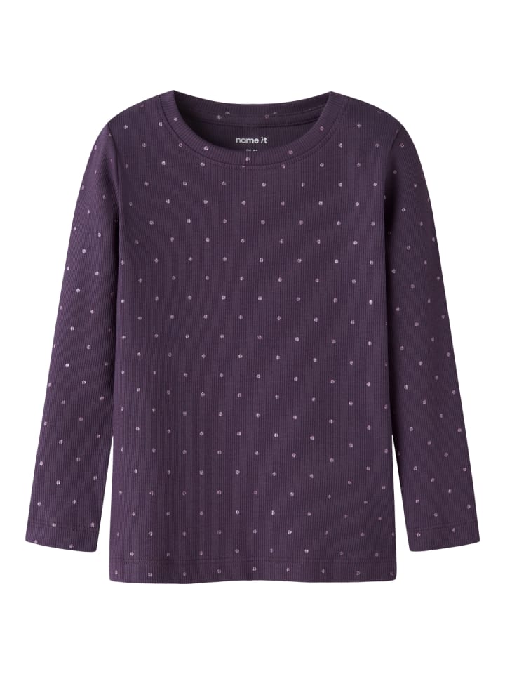 Slim Fit Nmfodele Langarmshirt in navy cosmos
