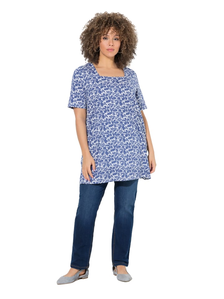 Longshirt in atlantikblau
