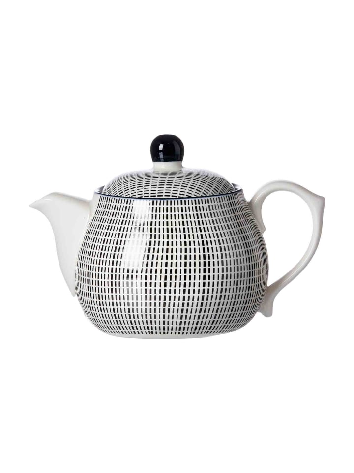 Teekanne Takeo Stripes in Schwarz-Weiß 500 ml
