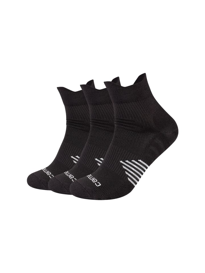 Sport-Kurzsocke performance training light 3er Pack black