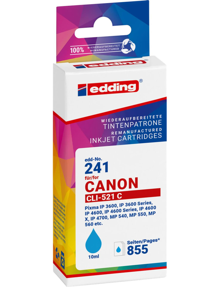 Tintenpatrone ersetzt Canon CLI-521 cyan