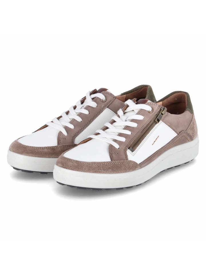 Schnürhalbschuh in taupe