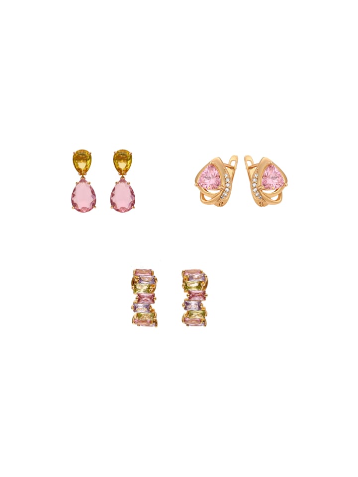 Women Earrings Set in gold