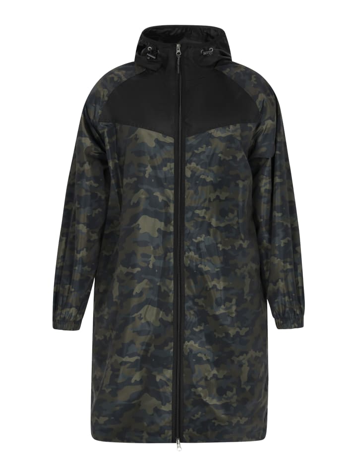Damen Mantel in Oliv Camouflage