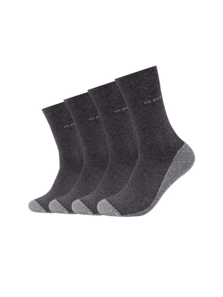 Socken 4er Pack anthracite