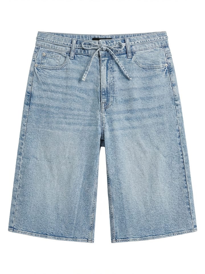 Stoffhose in Light Blue Denim