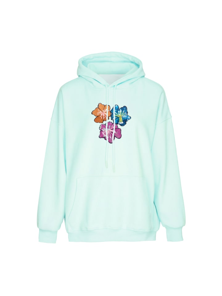 Women Hoodie in Aqua