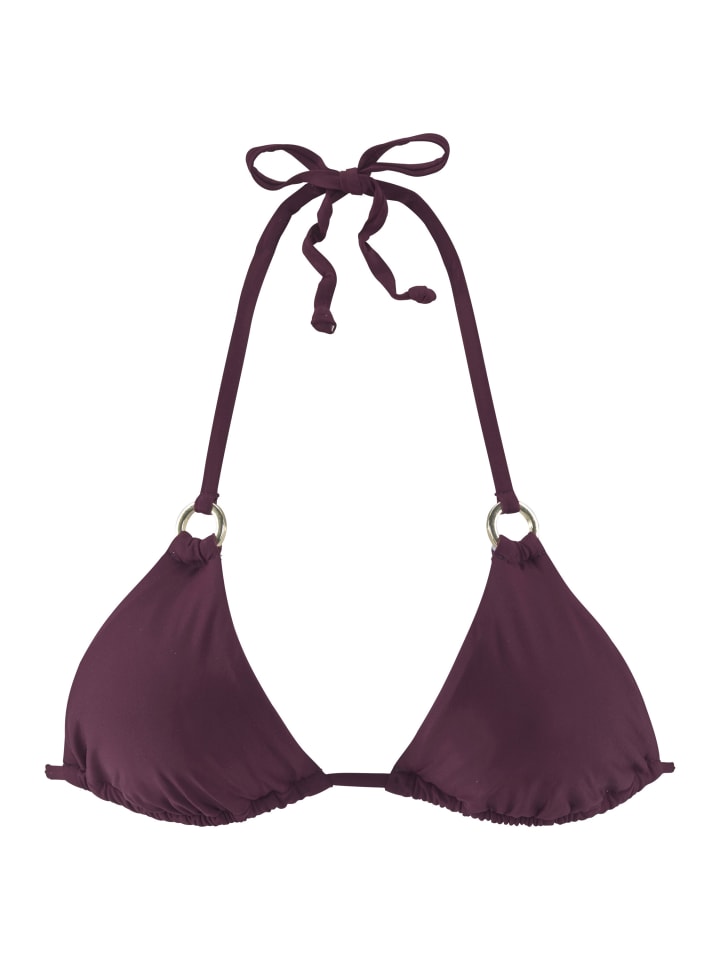 Triangel-Bikini-Top in bordeaux