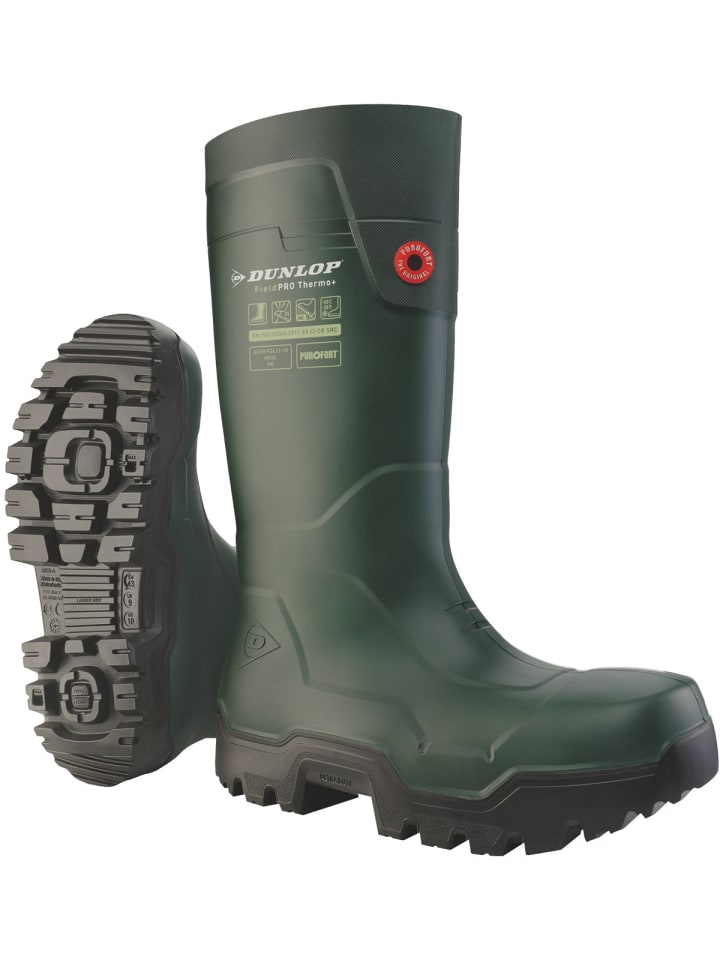 Gummistiefel FieldPRO Thermo+ Full Safety in grün in grün