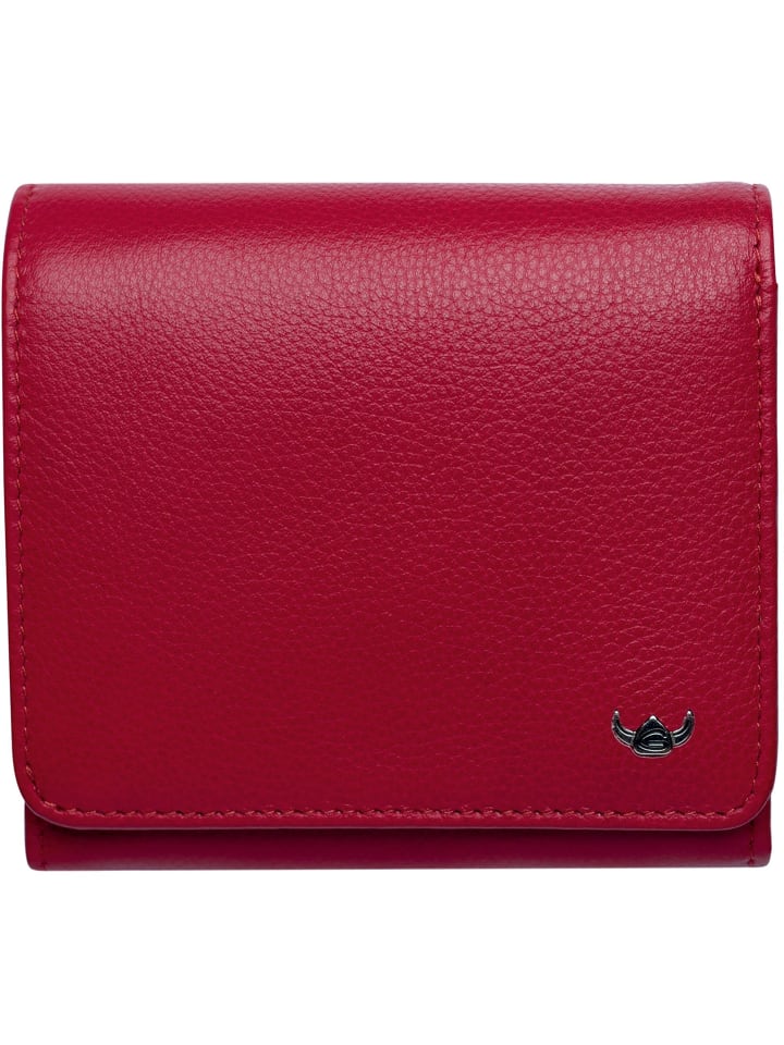 Madrid Geldbörse RFID Leder 10 cm rot