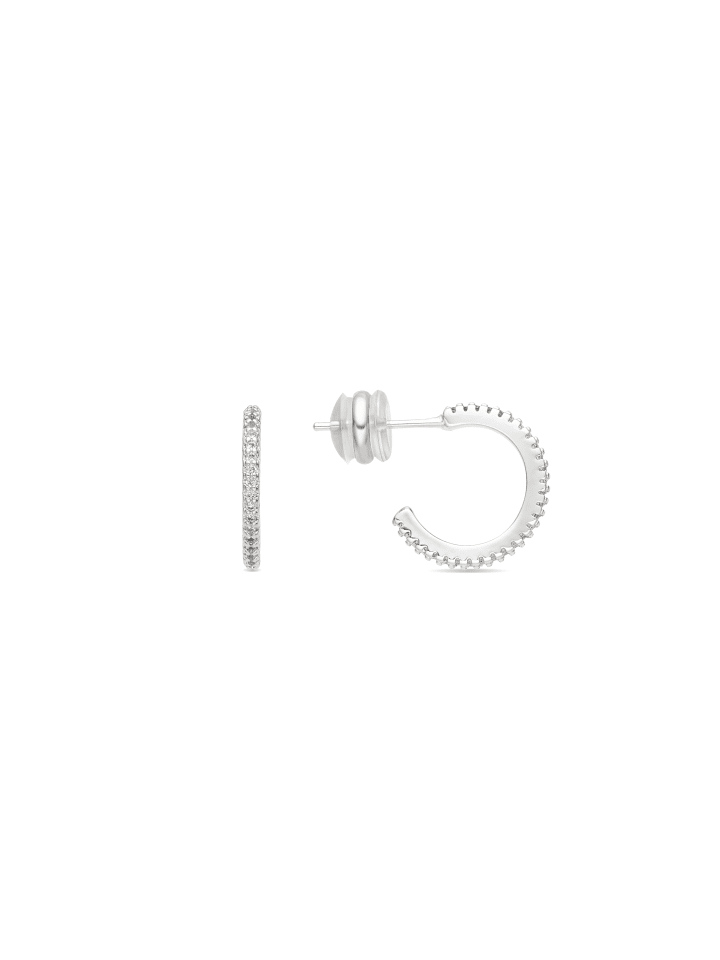 Ohrringe Azar in Silberoptik – 15 mm – AZAR