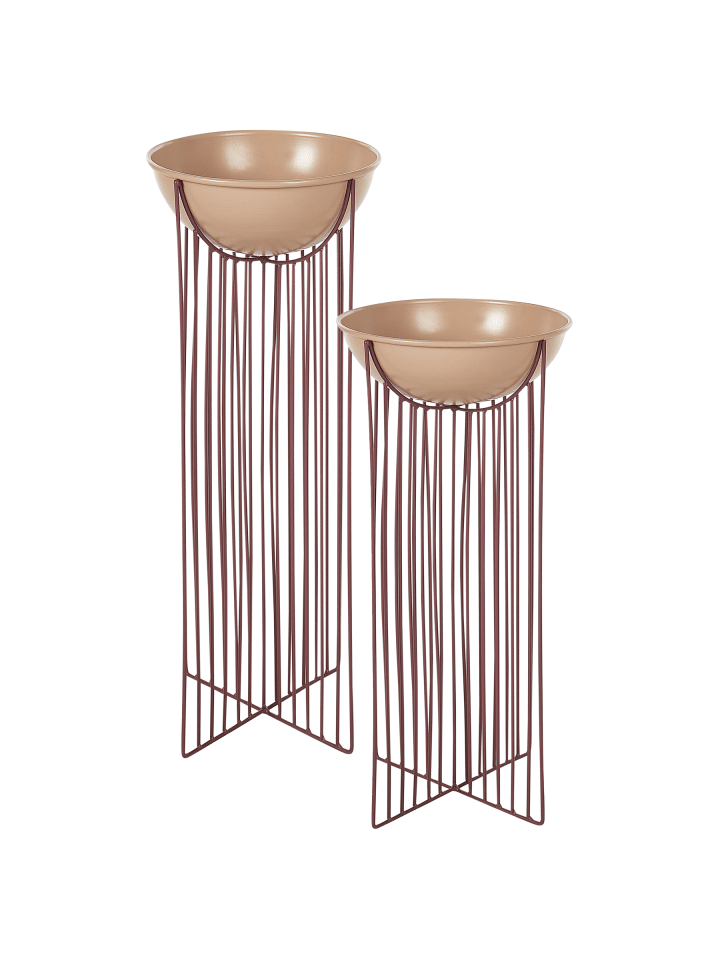 2er-Set Indoor Blumentopf FICARIA in Rosa