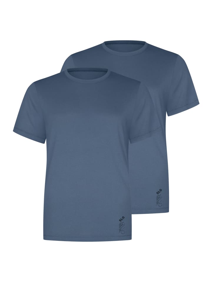 Unterhemd / Shirt Kurzarm SLG Base Soft in Cloudy blue